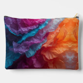 Luminous Abstract Tissue Paper Layers Zubehörtasche (Rückseite)