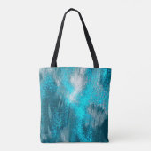 Luminous Blue Glitzern Spritzer Tasche (Rückseite)