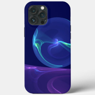 Luminous Blue Lila Dream Abstraktes Fraktal Kunst, Case-Mate iPhone Hülle