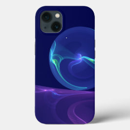 Luminous Blue Lila Dream Abstraktes Fraktal Kunst, Case-Mate iPhone Hülle