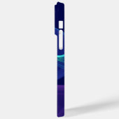 Luminous Blue Lila Dream Abstraktes Fraktal Kunst, Case-Mate iPhone Hülle (Rückseite / Links)