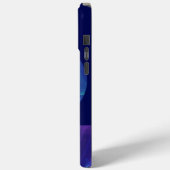 Luminous Blue Lila Dream Abstraktes Fraktal Kunst, Case-Mate iPhone Hülle (Rückseite / Links)