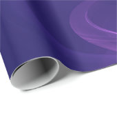 Luminous Blue Lila Dream Abstraktes Fraktal Kunst, Geschenkpapier (Rolleneckpunkt)