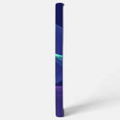 Luminous Blue Lila Dream Abstraktes Fraktal Kunst, Samsung Galaxy Hülle (Linke Seite)