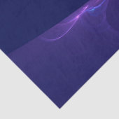 Luminous Blue Lila Dream Abstraktes Fraktal Kunst, Seidenpapier (Detail)