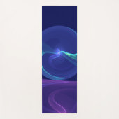 Luminous Blue Lila Dream Abstraktes Fraktal Kunst, Yogamatte (Vorderseite)
