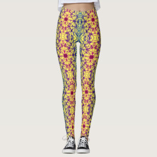 Luminous Cross Lines 01 x4 bw. Leggings