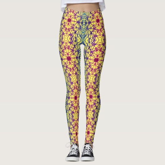 Luminous Cross Lines 01 x4 bw. Leggings (Vorderseite)