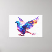 Luminous Crystal Dove Art Print Leinwanddruck (Vorderseite)