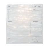 Luminous Daily to Do Task Notepad One|Ja Notizblock (Vorderseite)