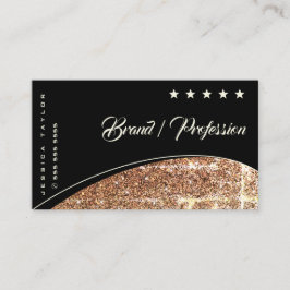 Luminous Destroyed Gold Glitzer Elegant Schimmery Visitenkarte