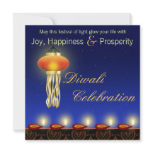 Luminous Diwali Lamp - Festival - Einladung