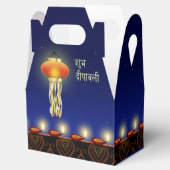 Luminous Diwali Lamp - Gefallen Box Gable Geschenkschachtel (Geöffnet)