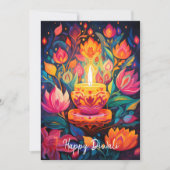 Luminous Diwali Splendor-Karte Einladung (Vorderseite)