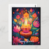 Luminous Diwali Splendor Postkarte (Vorne/Hinten)