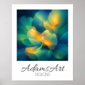 Luminous Dreamscape Floral Poster (Vorne)