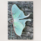 Luminous Emerald Wings - Stille Ember Puzzle (Vertikal)