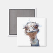 Luminous Emu Art Magnet (Vorderseite/Rückseite)