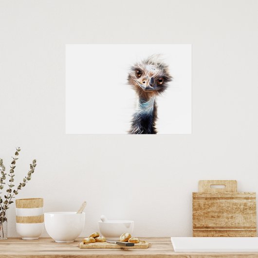 Luminous Emu Art Poster (Küche)