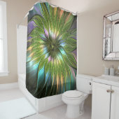 Luminous Fantasy Blume Fraktal Art Duschvorhang (Beispiel)