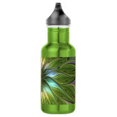Luminous Fantasy Blume Fraktal Art Edelstahlflasche (Rechts)