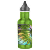 Luminous Fantasy Blume Fraktal Art Edelstahlflasche (Links)