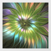 Luminous Fantasy Blume Fraktal Art Fensteraufkleber (Blatt)