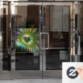 Luminous Fantasy Blume Fraktal Art Fensteraufkleber (Büro Tür)