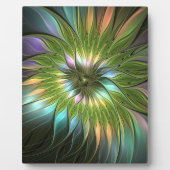 Luminous Fantasy Blume Fraktal Art Fotoplatte (Vorderseite)