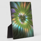 Luminous Fantasy Blume Fraktal Art Fotoplatte (Seite)
