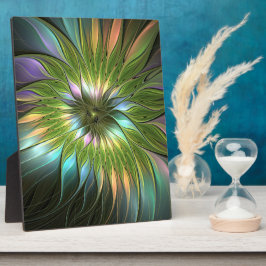 Luminous Fantasy Blume Fraktal Art Fotoplatte