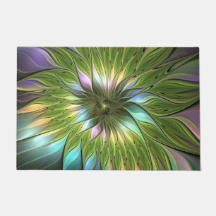 Luminous Fantasy Blume Fraktal Art Fußmatte