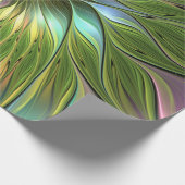 Luminous Fantasy Blume Fraktal Art Geschenkpapier (Ecke)