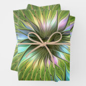 Luminous Fantasy Blume Fraktal Art Geschenkpapier Set (Beispiel)