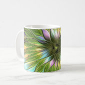 Luminous Fantasy Blume Fraktal Art Kaffeetasse (Vorderseite Links)