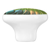 Luminous Fantasy Blume Fraktal Art Keramikknauf (Seitenansicht)