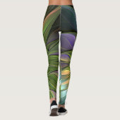 Luminous Fantasy Blume Fraktal Art Leggings (Rückseite)
