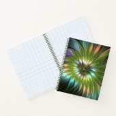 Luminous Fantasy Blume Fraktal Art Notizblock (Innenseite)