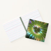 Luminous Fantasy Blume Fraktal Art Notizblock (Innenseite)