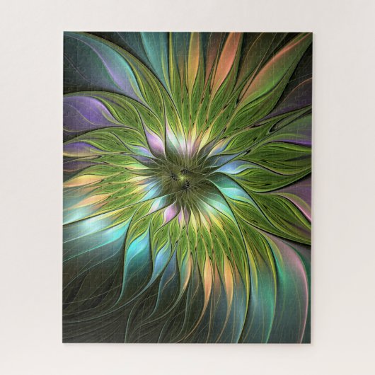 Luminous Fantasy Blume Fraktal Art Puzzle (Vertikal)