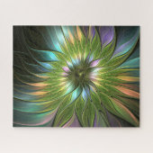 Luminous Fantasy Blume Fraktal Art Puzzle (Horizontal)
