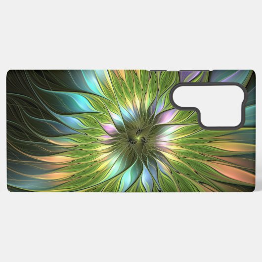 Luminous Fantasy Blume Fraktal Art Samsung Galaxy Hülle (Rückseite (Horizontal))