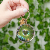 Luminous Fantasy Blume Fraktal Art Schlüsselanhänger (Hand)