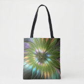 Luminous Fantasy Blume Fraktal Art Tasche (Vorderseite)
