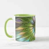 Luminous Fantasy Blume Fraktal Art Tasse (Links)