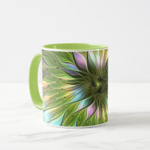 Luminous Fantasy Blume Fraktal Art Tasse
