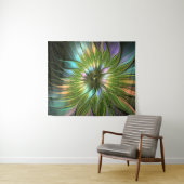 Luminous Fantasy Blume Fraktal Art Wandteppich (Beispiel (Horizontal))