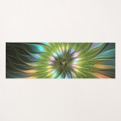 Luminous Fantasy Blume Fraktal Art Yogamatte (Vorderseite (Horizontal))