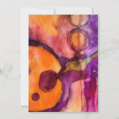 Luminous Flow | Abstrakte Aquarellmalerei Einladung (Rückseite)