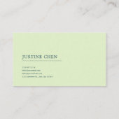 Luminous Forest White Rose and Celestial Night Visitenkarte (Rückseite)